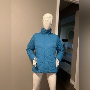 Columbia Turquoise Puffer Coat size M